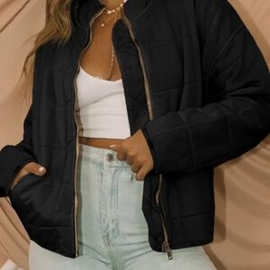 Elegant Black Puffer Jacket for Women